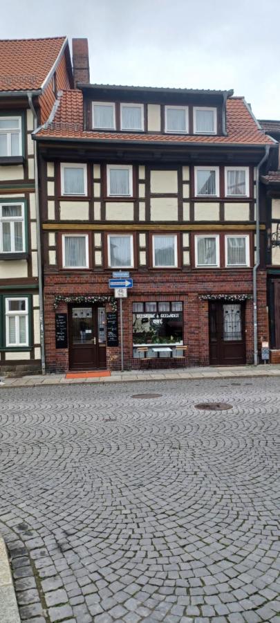 Ferienwohnung Teestube Wernigerode "Rose" Bagian luar foto